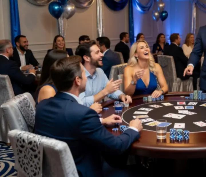 Tematyczny scenariusz wieczoru pokerowego z elegancką aranżacją